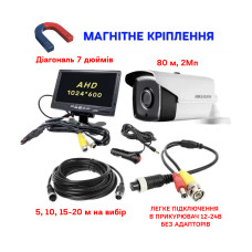 Автомобільний комплект нічного бачення на 80 метрів для ЗСУ монітор 7 дюймів 1024x600
