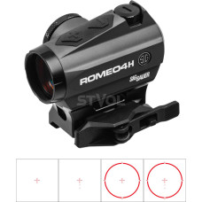 Прилад коліматорний SIG Optics ROMEO4H RD, BALLISTIC CIRCLE QUADPLE, 0.5 MOA ADJ, GRAPHITE